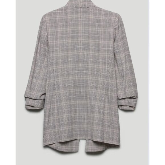 Aritzia Babaton Hip Power Blazer Jacket Sz 0 Plaid Office Corporate Academia - Picture 2 of 14